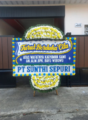 Papan Bunga Duka di Keprabon
